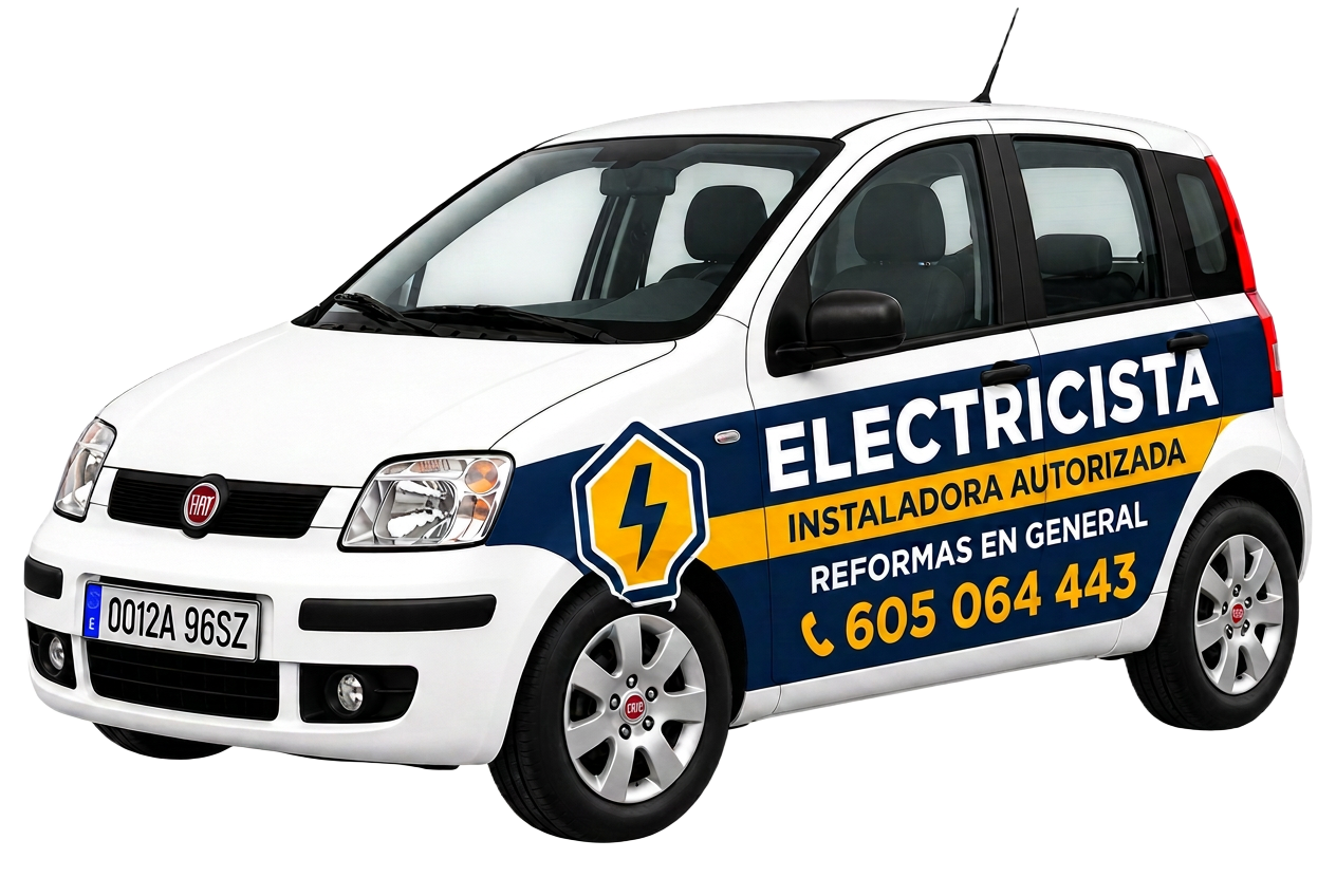 Fiat Panda brandizzata Electricista Instaladora Autorizada — Simone Delvento, Gran Canaria
