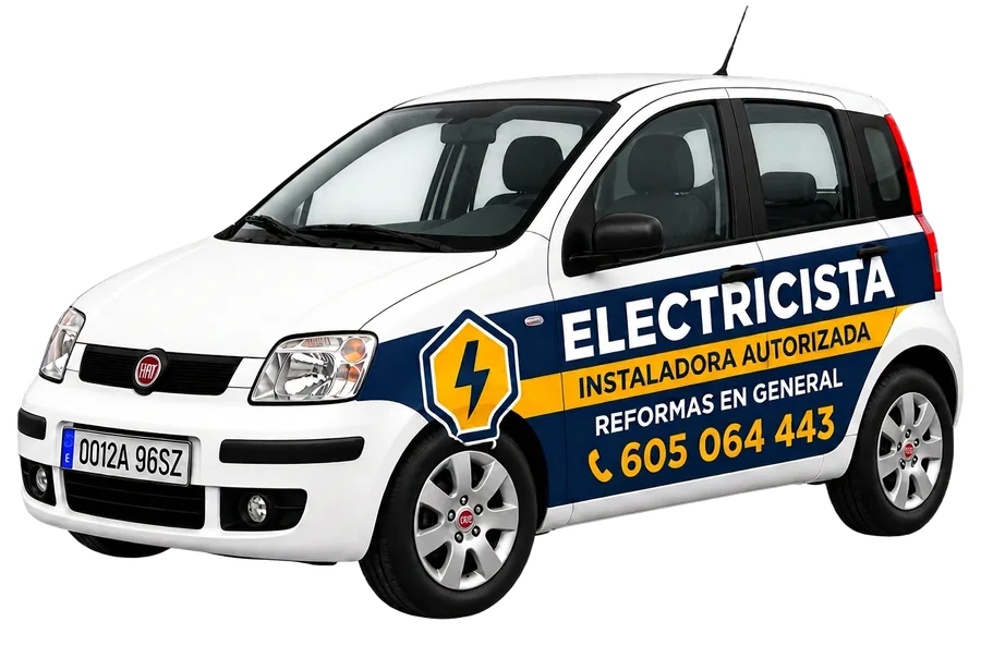 Fiat Panda brandizzata Electricista Instaladora Autorizada — Simone Delvento, Gran Canaria